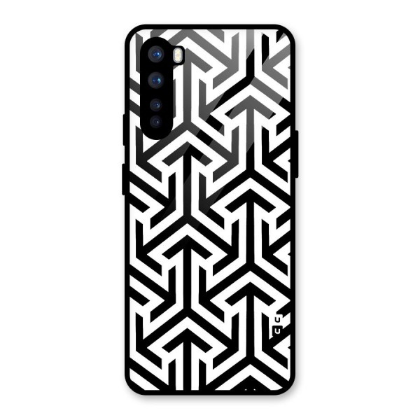 Abstract Triple Arrows Glass Back Case for OnePlus Nord