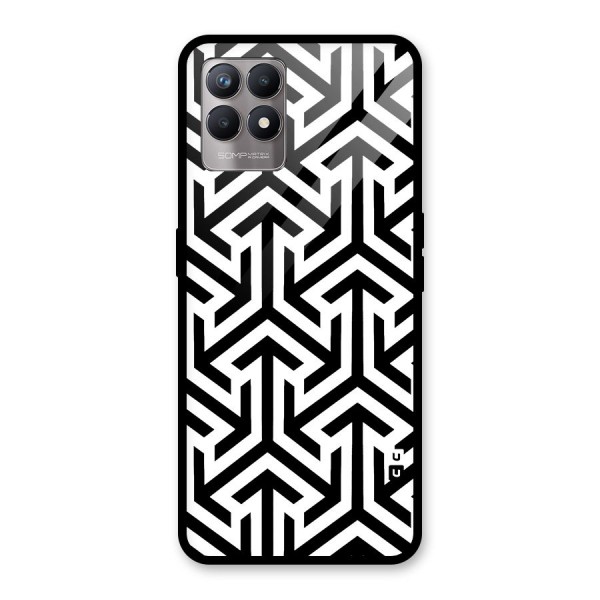 Abstract Triple Arrows Glass Back Case for Realme 8i