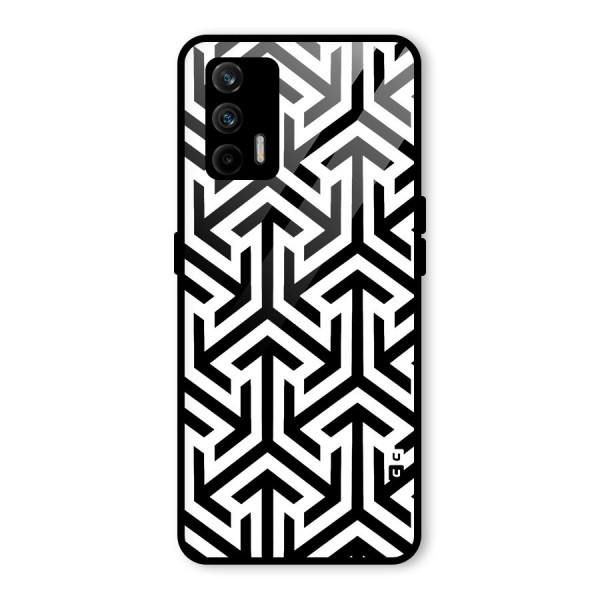 Abstract Triple Arrows Glass Back Case for Realme X7 Max