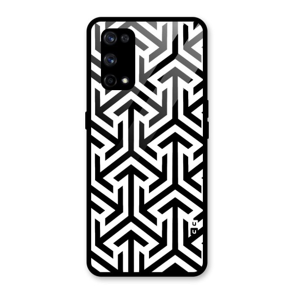 Abstract Triple Arrows Glass Back Case for Realme X7 Pro