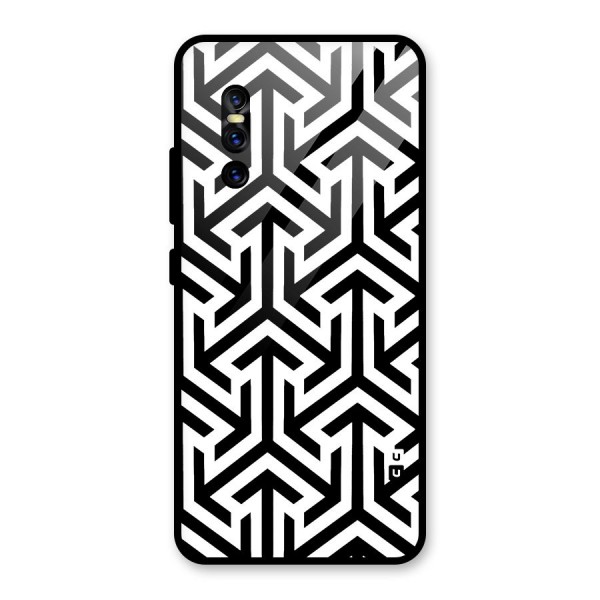 Abstract Triple Arrows Glass Back Case for Vivo V15 Pro