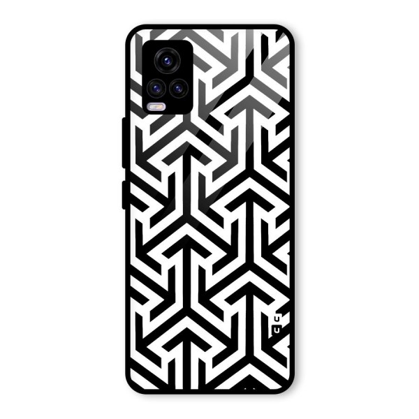 Abstract Triple Arrows Glass Back Case for Vivo V20