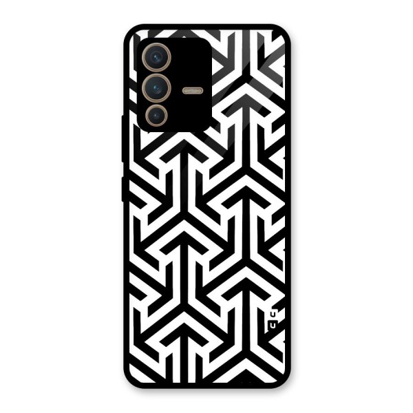 Abstract Triple Arrows Glass Back Case for Vivo V23 5G