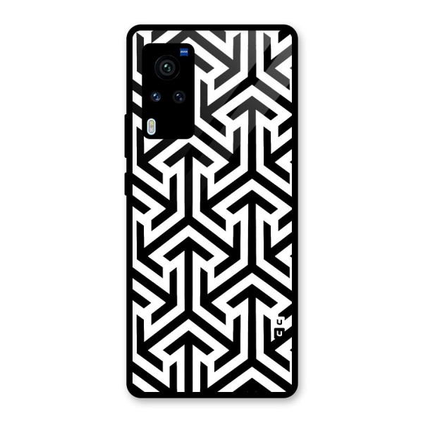 Abstract Triple Arrows Glass Back Case for Vivo X60 Pro