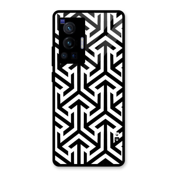 Abstract Triple Arrows Glass Back Case for Vivo X70 Pro