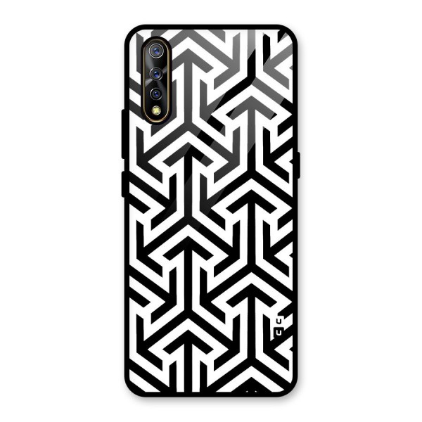 Abstract Triple Arrows Glass Back Case for Vivo Z1x