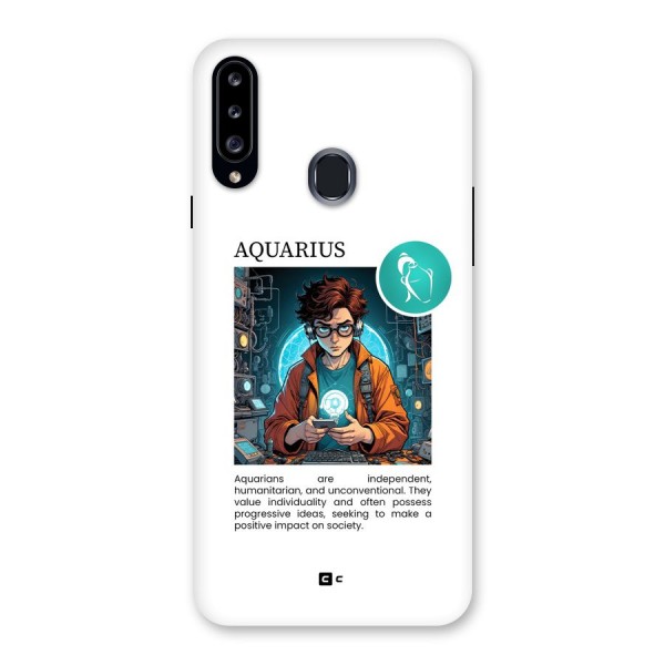 Admire Aquarius Back Case for Galaxy A20s