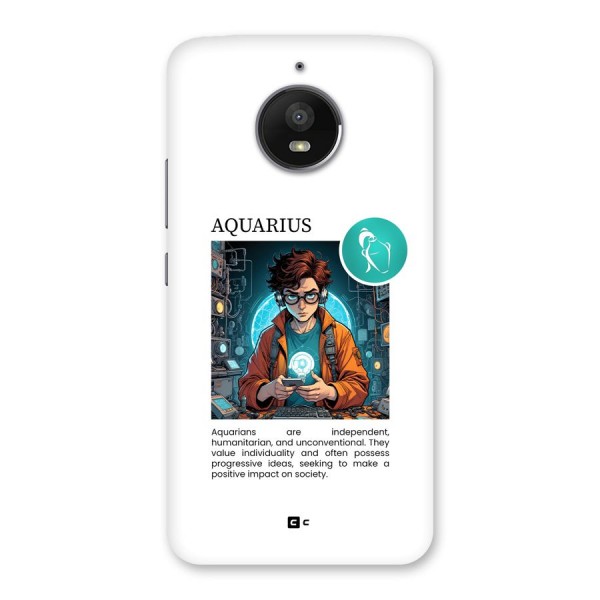 Admire Aquarius Back Case for Moto E4 Plus