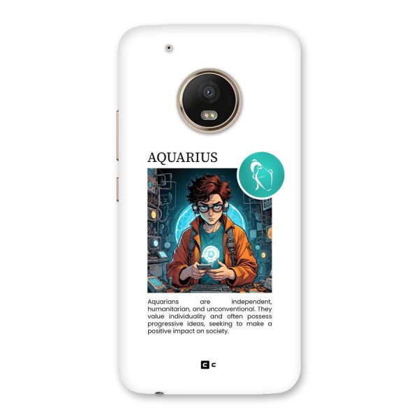 Admire Aquarius Back Case for Moto G5 Plus