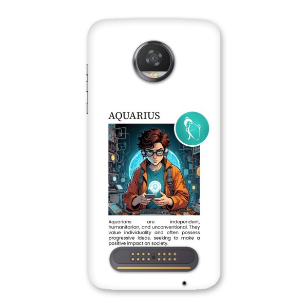 Admire Aquarius Back Case for Moto Z2 Play