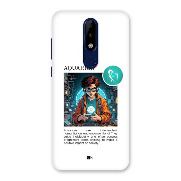 Admire Aquarius Back Case for Nokia 5.1 Plus