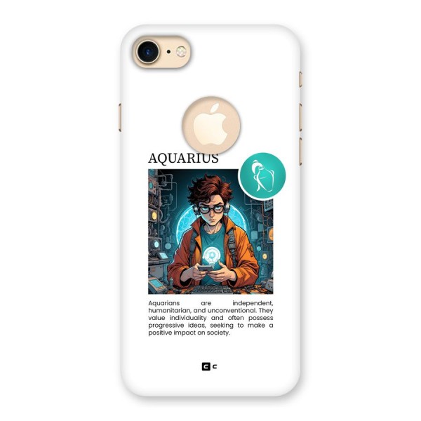 Admire Aquarius Back Case for iPhone 8 Logo Cut