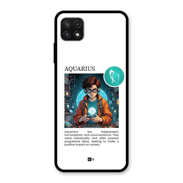 Admire Aquarius Glass Back Case for Galaxy A22 5G