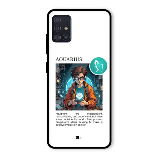 Admire Aquarius Glass Back Case for Galaxy A51