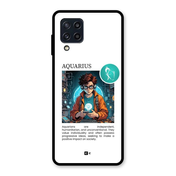 Admire Aquarius Glass Back Case for Galaxy M32