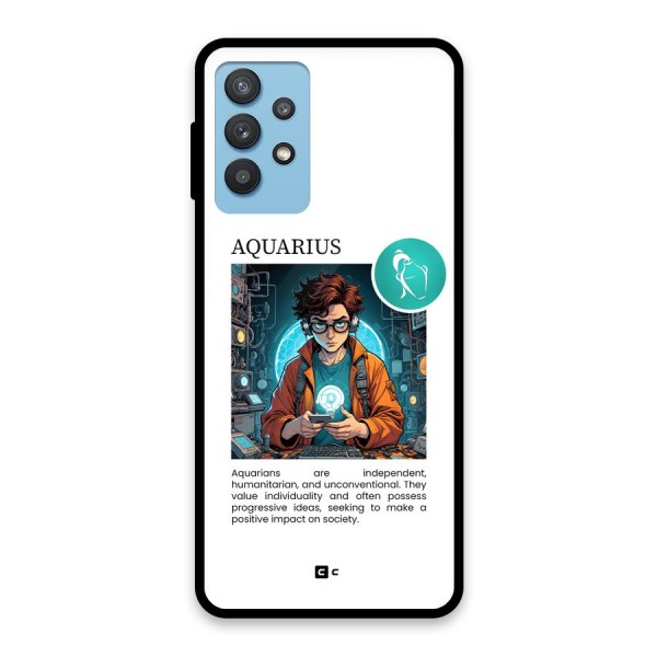 Admire Aquarius Glass Back Case for Galaxy M32 5G