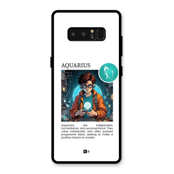 Admire Aquarius Glass Back Case for Galaxy Note 8