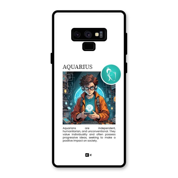 Admire Aquarius Glass Back Case for Galaxy Note 9