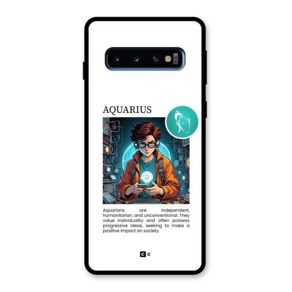 Admire Aquarius Glass Back Case for Galaxy S10