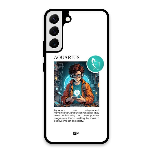 Admire Aquarius Glass Back Case for Galaxy S22 Plus 5G