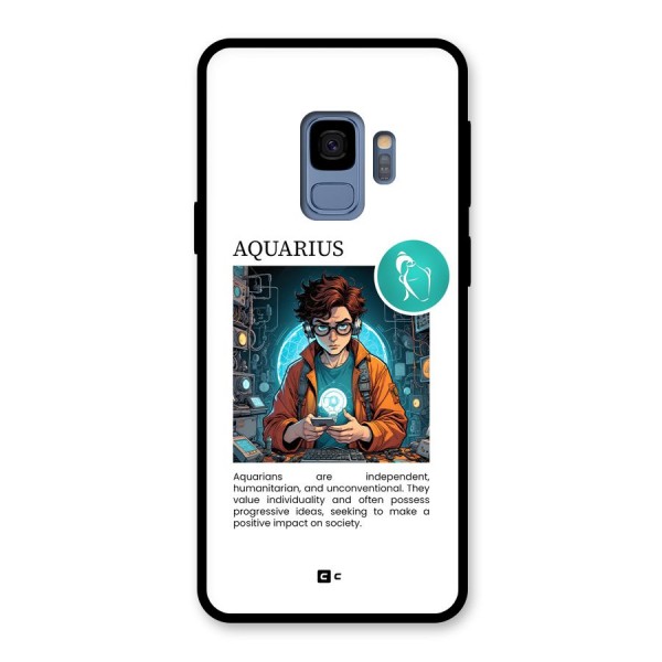 Admire Aquarius Glass Back Case for Galaxy S9