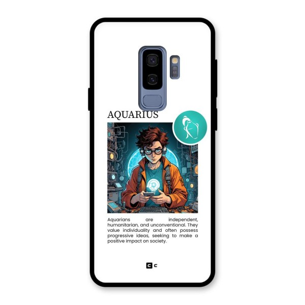 Admire Aquarius Glass Back Case for Galaxy S9 Plus