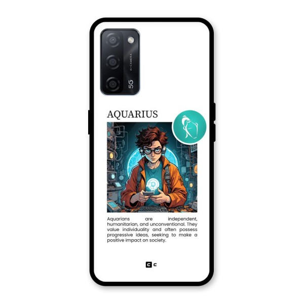 Admire Aquarius Glass Back Case for Oppo A53s 5G