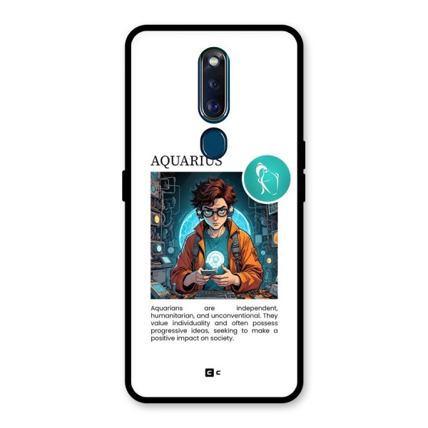 Admire Aquarius Glass Back Case for Oppo F11 Pro