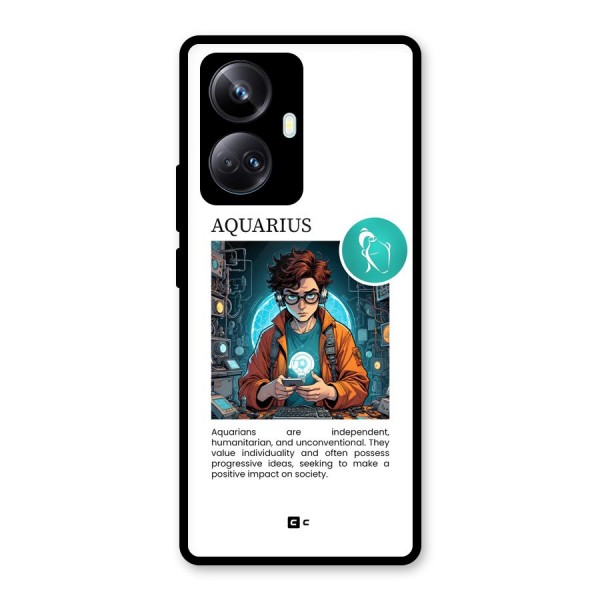 Admire Aquarius Glass Back Case for Realme 10 Pro Plus