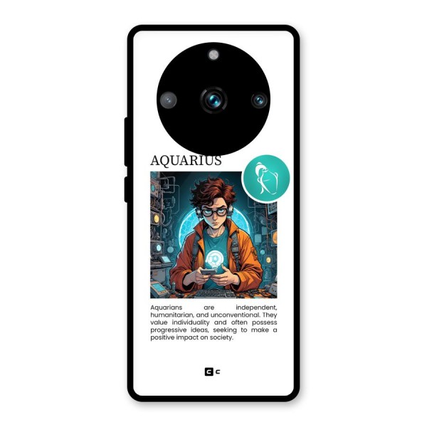 Admire Aquarius Glass Back Case for Realme 11 Pro Plus