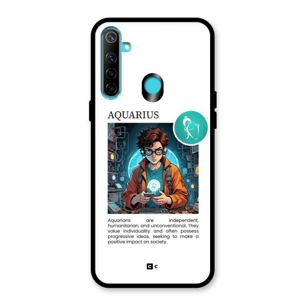 Admire Aquarius Glass Back Case for Realme 5