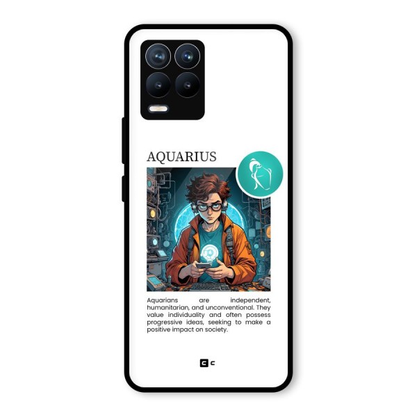 Admire Aquarius Glass Back Case for Realme 8 Pro