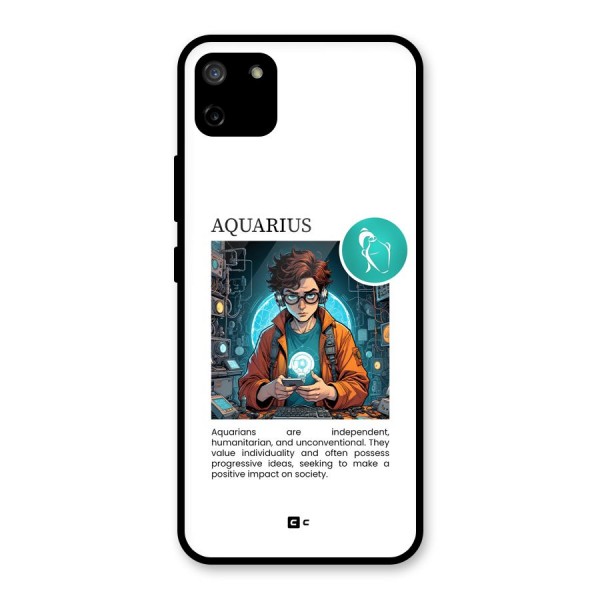 Admire Aquarius Glass Back Case for Realme C11