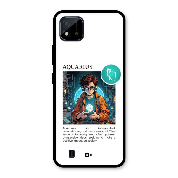 Admire Aquarius Glass Back Case for Realme C11 2021