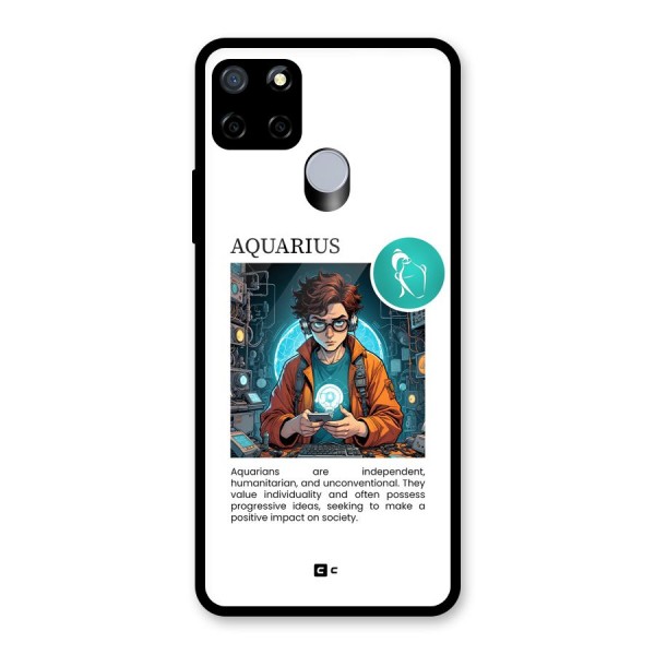 Admire Aquarius Glass Back Case for Realme C15