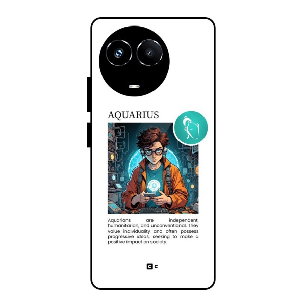 Admire Aquarius Glass Back Case for Realme Narzo 60X