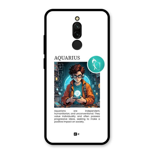 Admire Aquarius Glass Back Case for Redmi 8