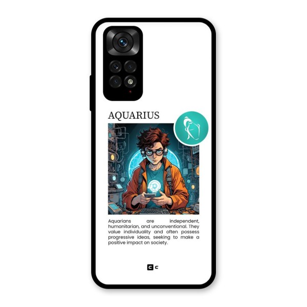 Admire Aquarius Glass Back Case for Redmi Note 11