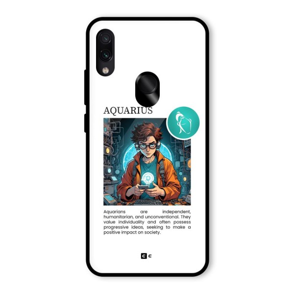 Admire Aquarius Glass Back Case for Redmi Note 7