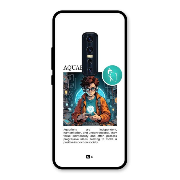 Admire Aquarius Glass Back Case for Vivo V17 Pro