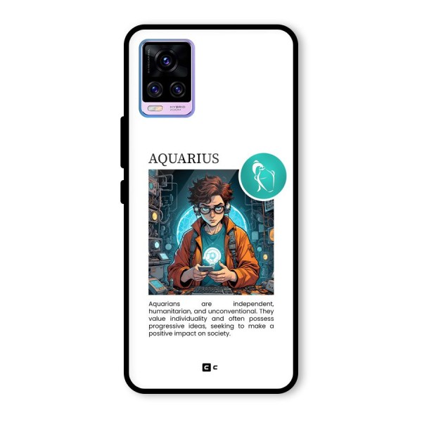 Admire Aquarius Glass Back Case for Vivo V20 Pro