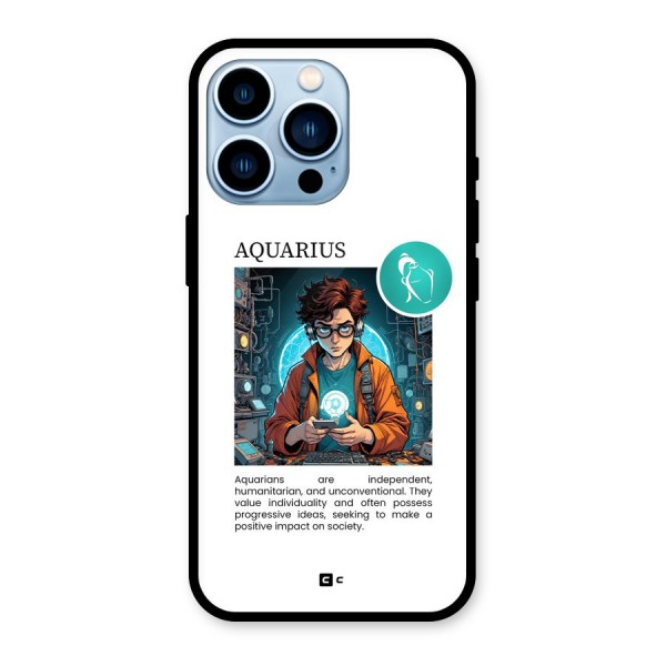 Admire Aquarius Glass Back Case for iPhone 13 Pro