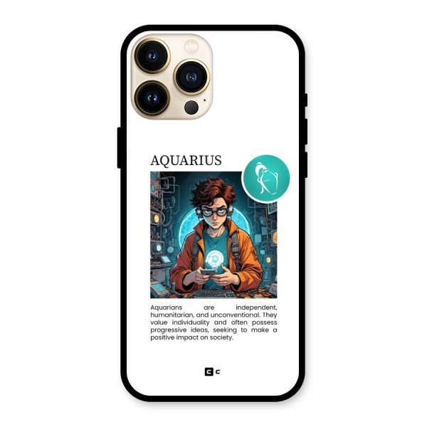 Admire Aquarius Glass Back Case for iPhone 13 Pro Max