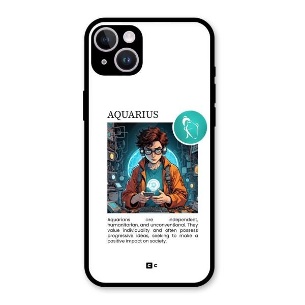 Admire Aquarius Glass Back Case for iPhone 14 Plus