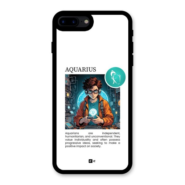 Admire Aquarius Glass Back Case for iPhone 7 Plus