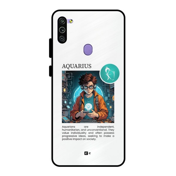 Admire Aquarius Metal Back Case for Galaxy M11