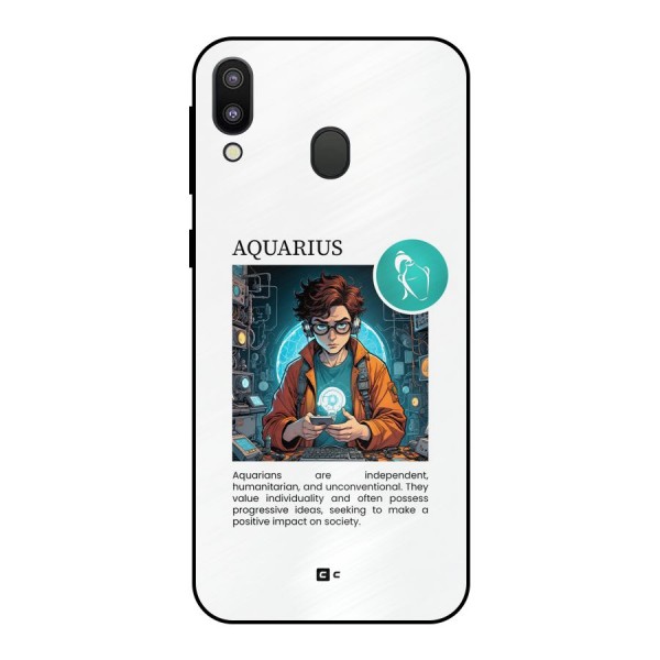 Admire Aquarius Metal Back Case for Galaxy M20