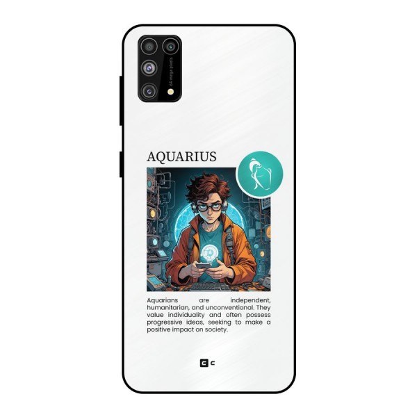 Admire Aquarius Metal Back Case for Galaxy M31