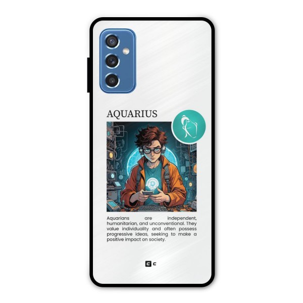 Admire Aquarius Metal Back Case for Galaxy M52 5G