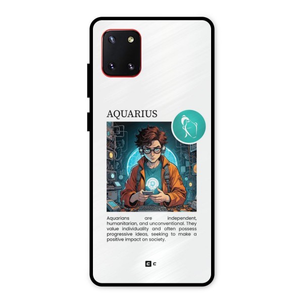 Admire Aquarius Metal Back Case for Galaxy Note 10 Lite